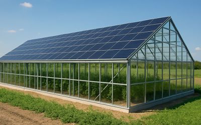 Installation de serre solaire